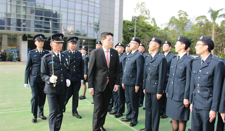 民安隊新隊員舉行結業(yè)會操　莊紫祥鼓勵學員團結貢獻社會