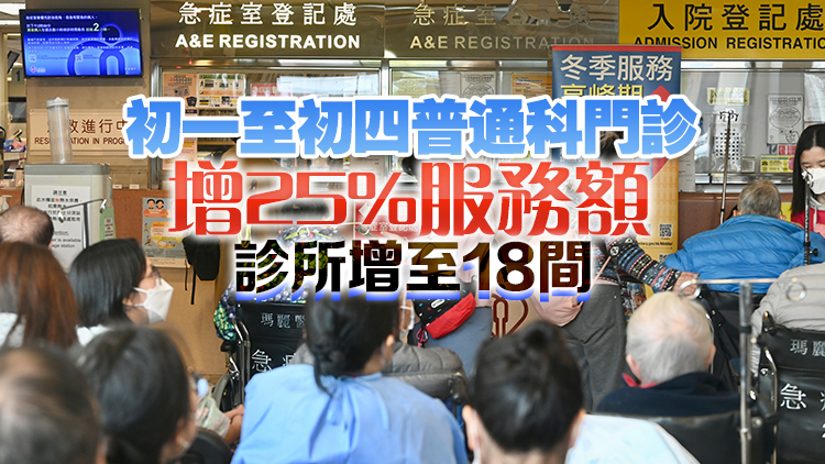 2月9日至18日急癥室次緊急及非緊急病人登記24小時(shí)後未應(yīng)診可申請(qǐng)退款