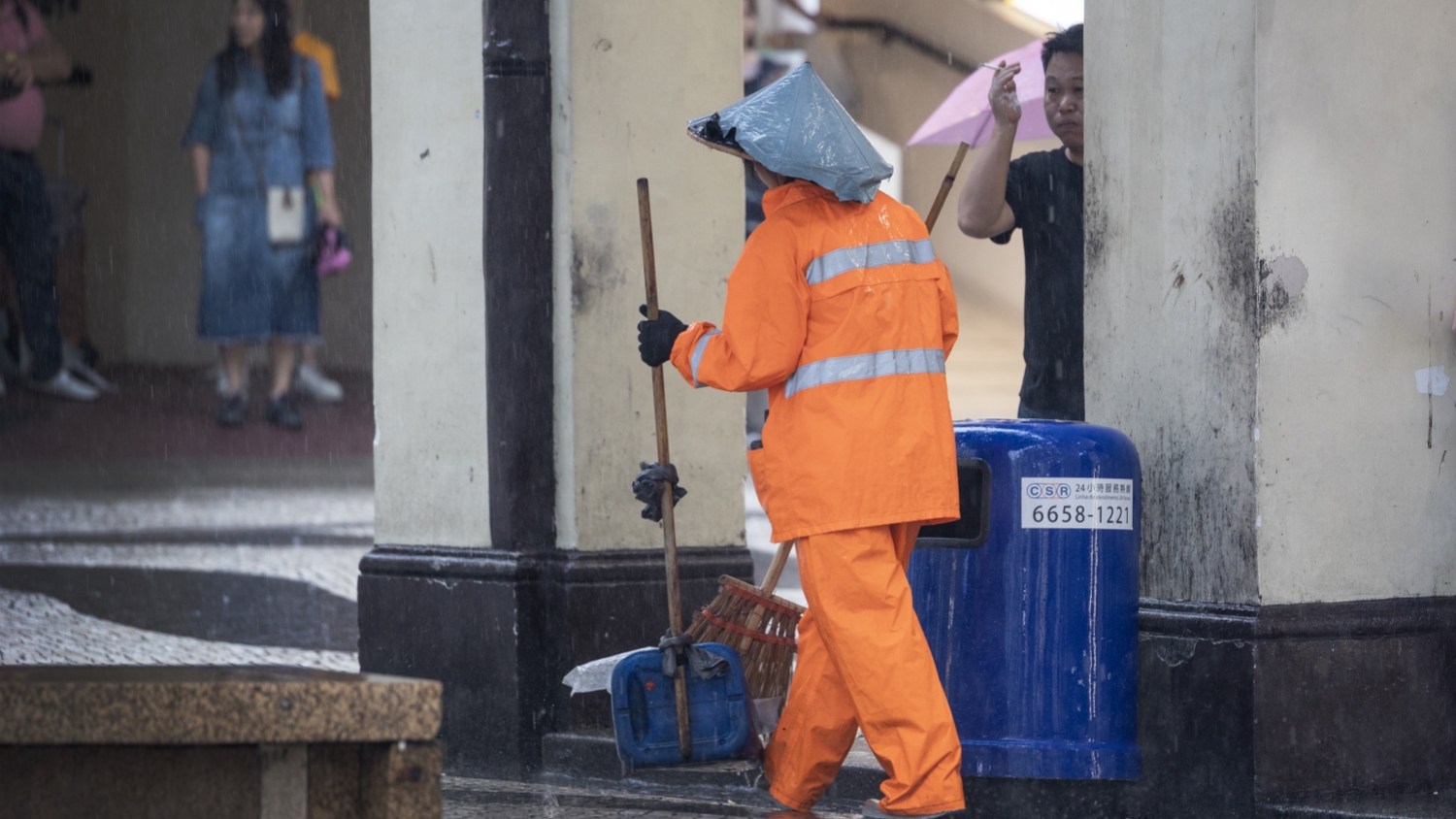 澳門發(fā)布黑色暴雨警告信號