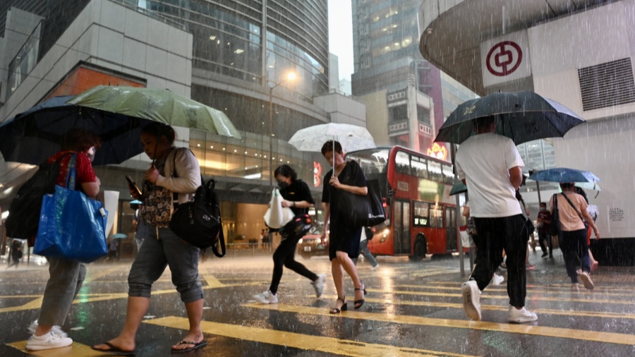 本港黃色暴雨及雷暴警告信號(hào)生效中