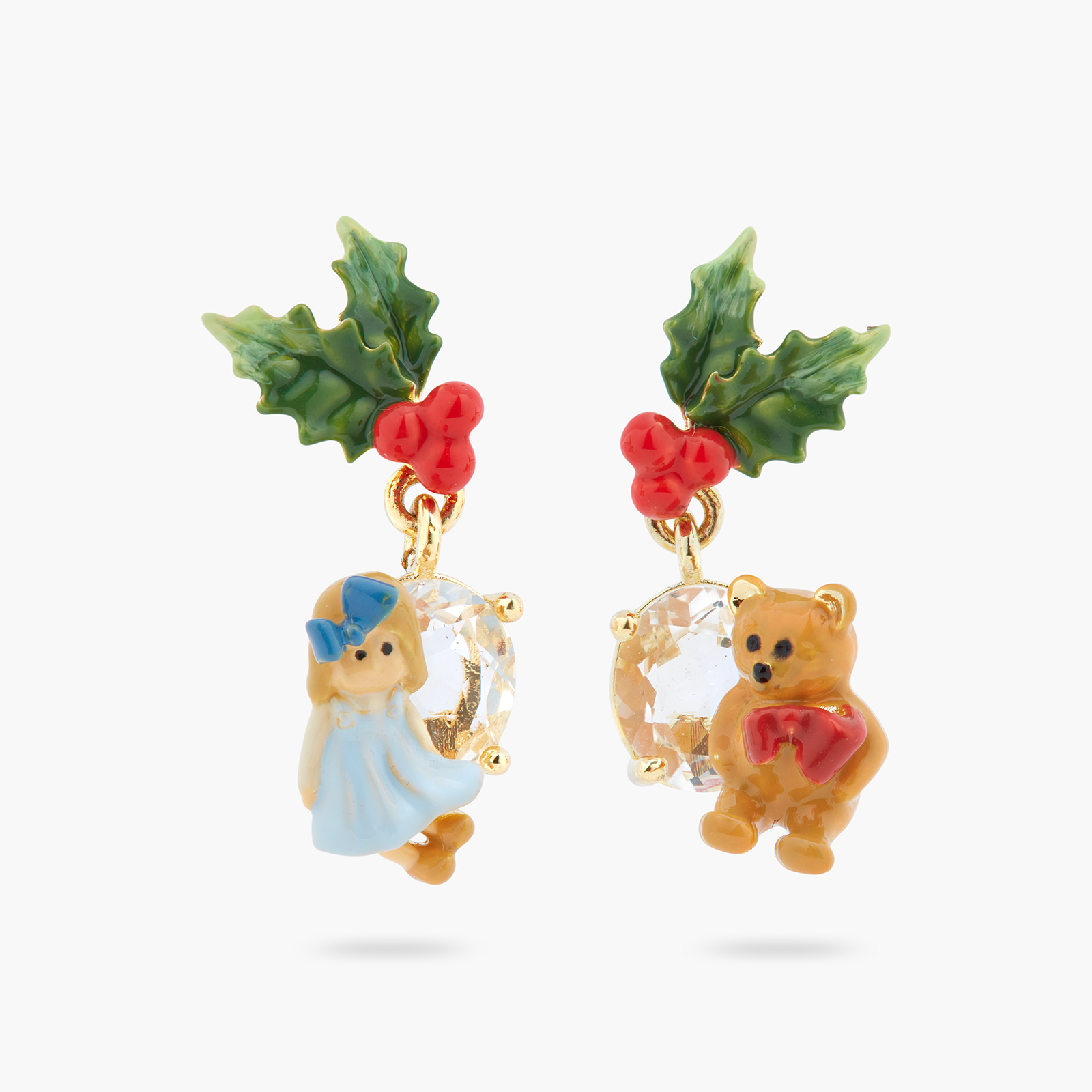 Les Ne?re?ides_DOLL AND TEDDY BEAR ASYMMETRICAL POST EARRINGS_1_$1380.jpg